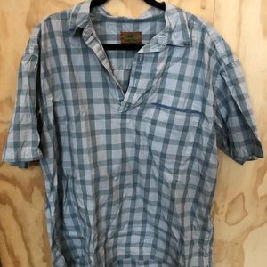 HORNY TOAD men’s popover gingham shirt